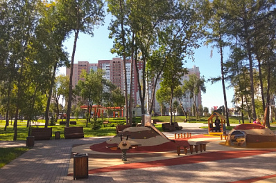 В Самаре завершен ремонт сквера у собора Кирилла и Мефодия