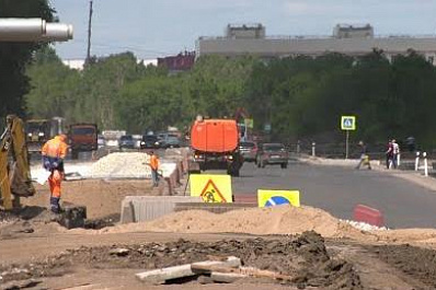 В Самаре на Грозненской строят транспортную развязку