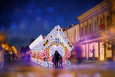 К Новому году деревья в Самаре украсят 110 км гирлянд