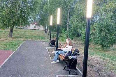 В Исаклинском районе обновили сквер на Ленинской в райцентре 