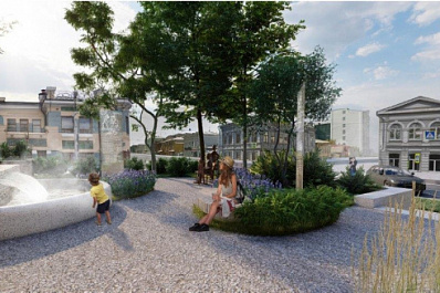 В Самаре сквер Аксаковых благоустроят до конца года