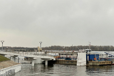 В Самаре ушел под воду причал Речного вокзала