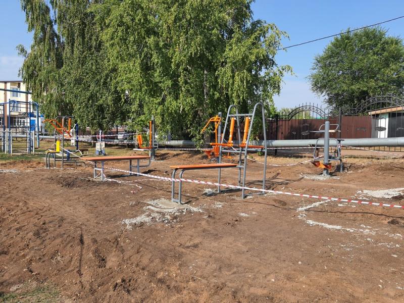 В Борском районе благоустроили стадион "Юность" 