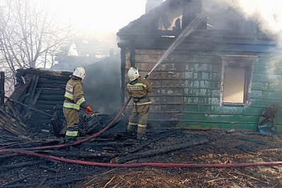 В Самарской области при пожаре в частном доме погиб человек