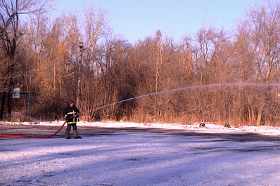 Жители Чапаевска занимаются спортом на свежем воздухе 