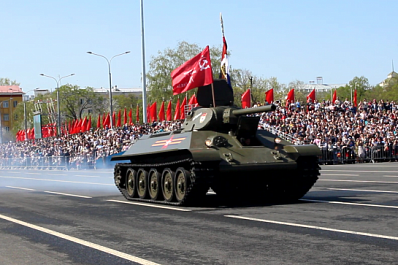 В Самаре готовят к Параду танк Т-34