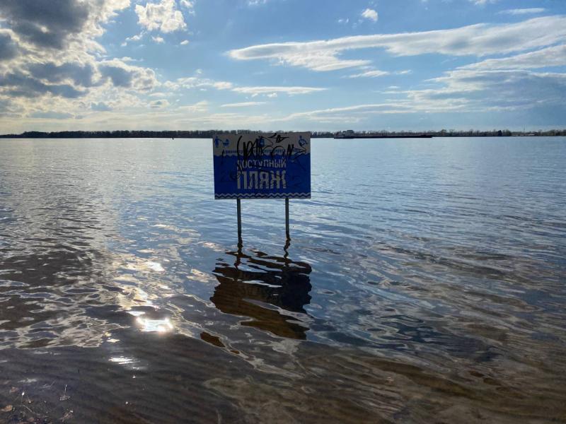 Пляжи на самарской набережной уходят под воду