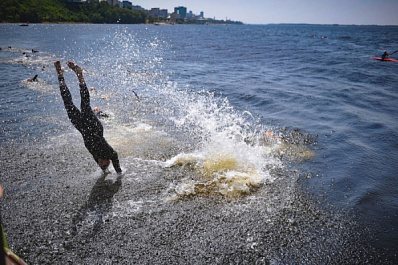 Температура воды в Волге у Самары достигла 22 градусов