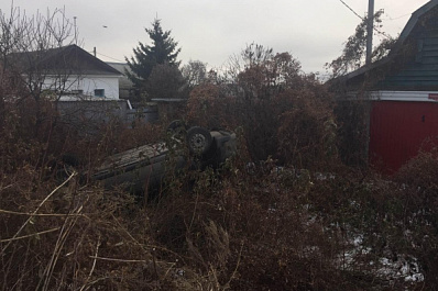 Лихая "Гранта" из Октябрьска на скорости улетела в кювет