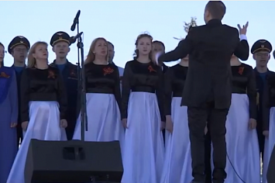 Самарский сводный хор выступил в День Победы в Брестской крепости