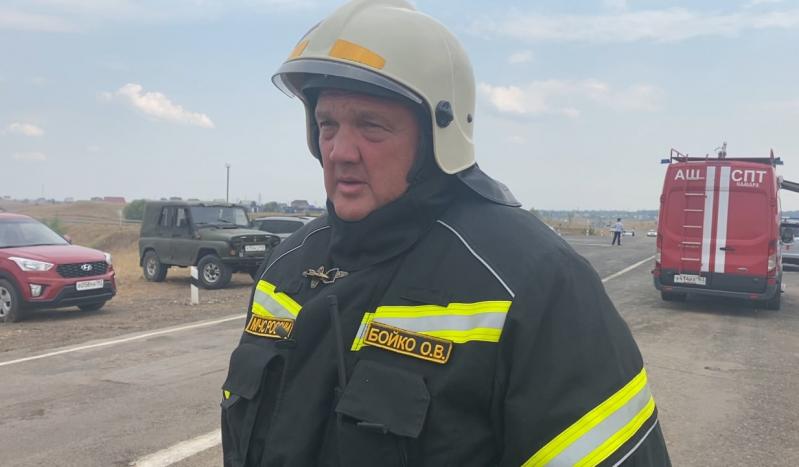 Глава областного управления МЧС о пожаре в Борском районе: "Сил и средств достаточно, мы готовы к защите населенных пунктов"