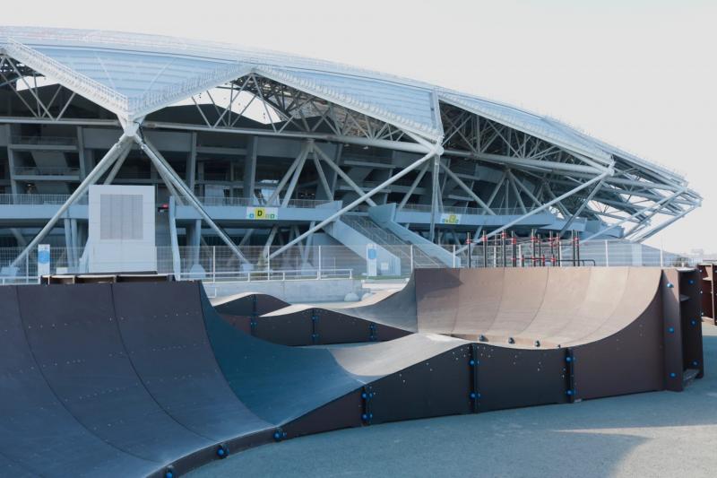 На территории стадиона "Солидарность Самара Арена" заработал скейт-парк