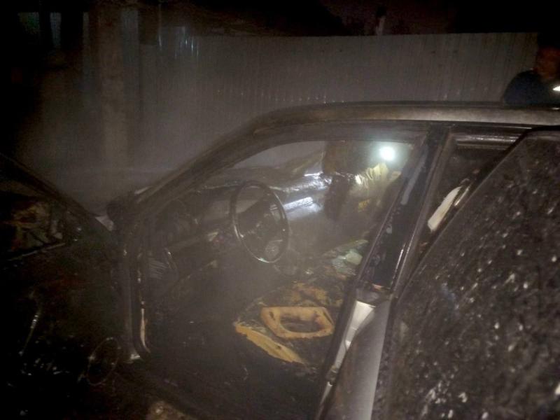 Ночью 26 апреля в Кинеле сгорела Audi