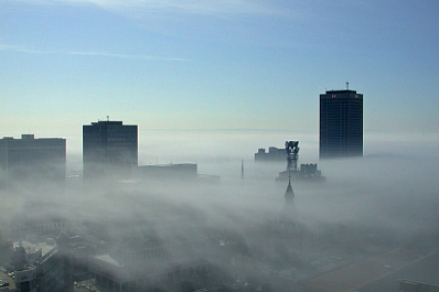 Самара в последний перед локдауном день утонула в тумане