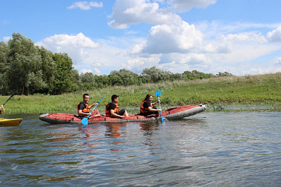 В Самарской области полицейские устроили "погоню" на байдарках