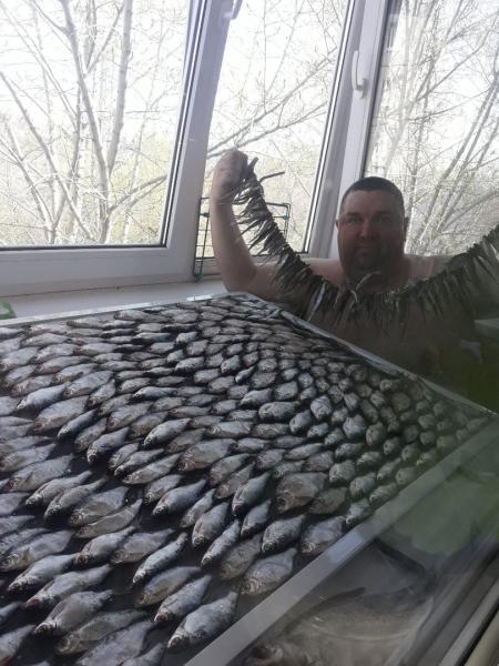 Житель Сызрани сделал из рыбы настоящий ковёр