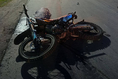 В Самарской области пострадал водитель питбайка после столкновения с легковушкой