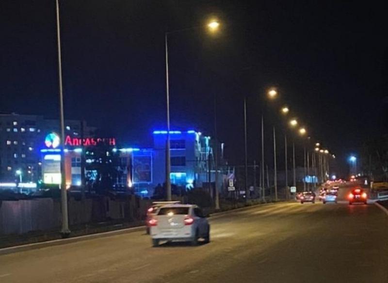В Самаре подключили освещение на дублере Ново-Садовой в районе будущей эстакады