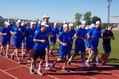  На первом сборе хоккеисты ЦСК ВВС занимаются на "земле" 