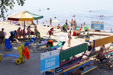 В Самаре на пляжах оборудуют две зоны для купания инвалидов