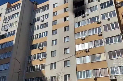 В Самаре на ул. Белорусской вспыхнули два балкона многоэтажки