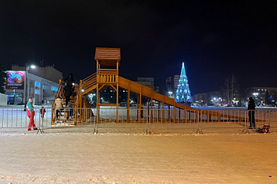 В Тольятти установили пять бесплатных горок для катания на тюбингах