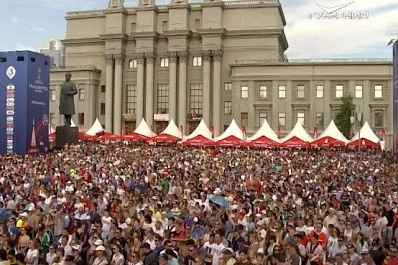 Что творилось на фан-зоне в Самаре после матча Россия - Испания