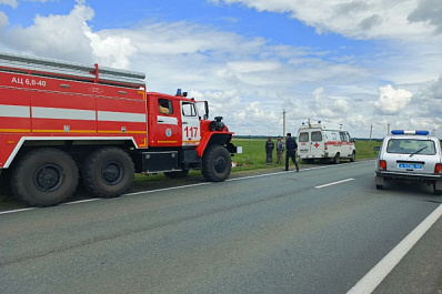 В Самарской области 19 июня "Нива" улетела в кювет