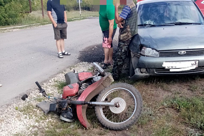 В Самарской области в ДТП пострадали 17-летний мотоциклист и его пассажир 