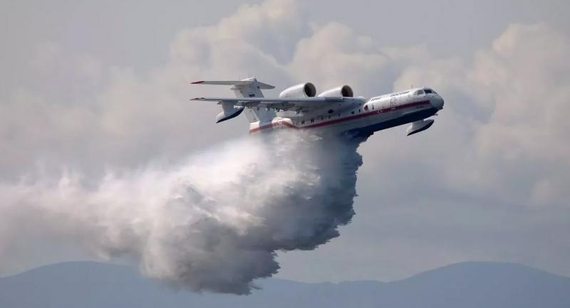 По просьбе Дмитрия Азарова в Тольятти вылетит самолет-амфибия Бе-200 для тушения крупного лесного пожара