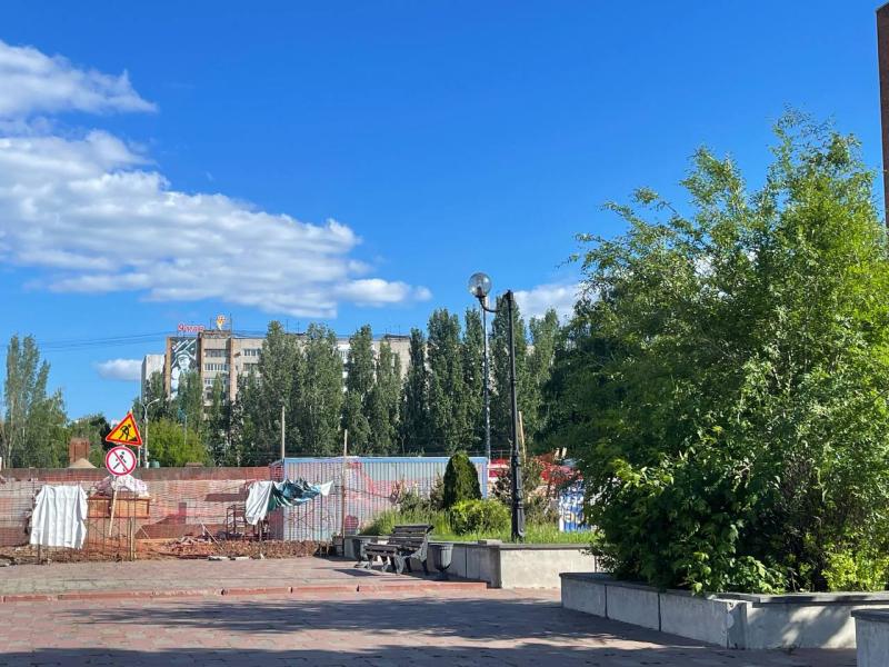 В Самаре запустили в техническом режиме фонтан "40 лет Победы в Великой Отечественной войне"