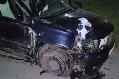 В Сергиевске 24 июня водитель LADA Kalina влетел в препятствие 