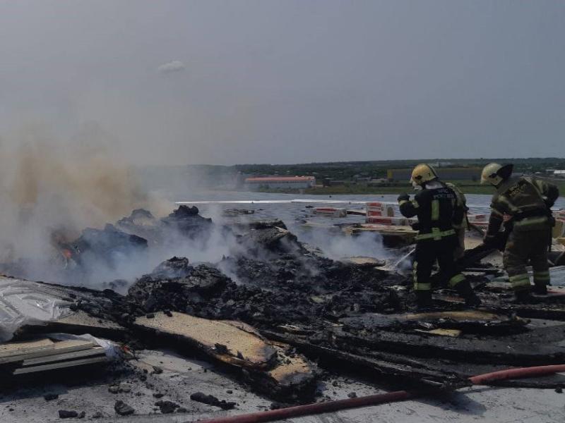 В Самарской области 6 июня произошел пожар в индустриальном парке "Преображенка"