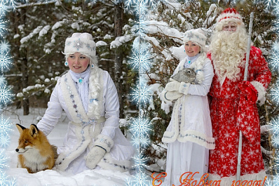 Жителям Самары показали сказочные новогодние фотографии с лисой, волком и зайцем