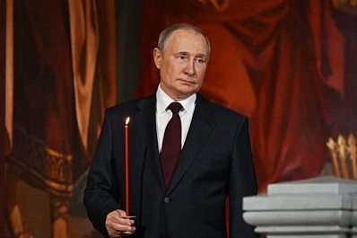 Президент Владимир Путин поздравил отмечающих Пасху православных христиан