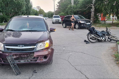 В Тольятти 5 июля мотоциклист попал в ДТП, когда пытался скрыться от полиции