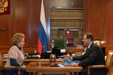 Дмитрий Азаров провёл встречу с Валентиной Матвиенко