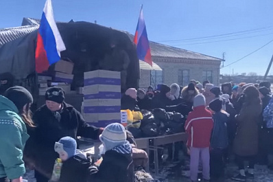 Российские военные доставили в Харьковскую область 4 тонны гуманитарной помощи