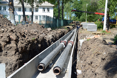 В Новокуйбышевске начался монтаж теплосети