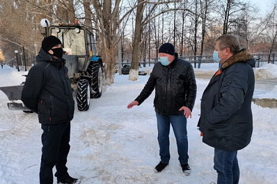 Расчистка снега на автодорогах Тольятти выполнена на 80 %