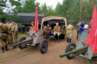 В Самарской области реконструировали бой на Курской дуге