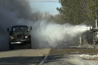Военные ЦВО продезинфицировали полигоны Поволжья