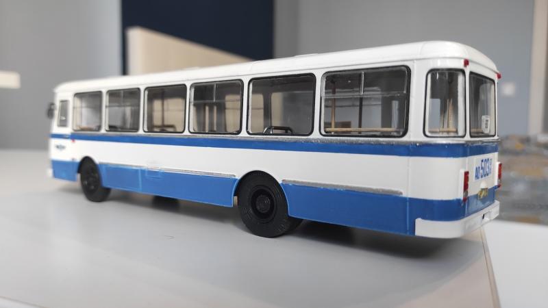 Самарский моделист собрал городской автобус ЛиАЗ 60-го маршрута