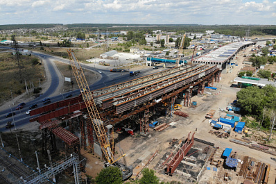 Трехуровневую развязку под Тольятти построили на две трети