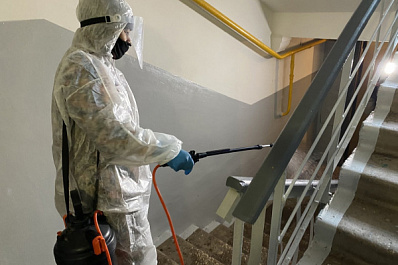 В Самаре в январе 2022 года дезинфицируют подъезды многоквартирных домов