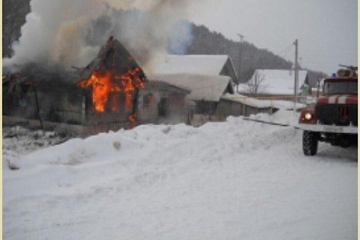 В посёлке Светодольск загорелся частный дом