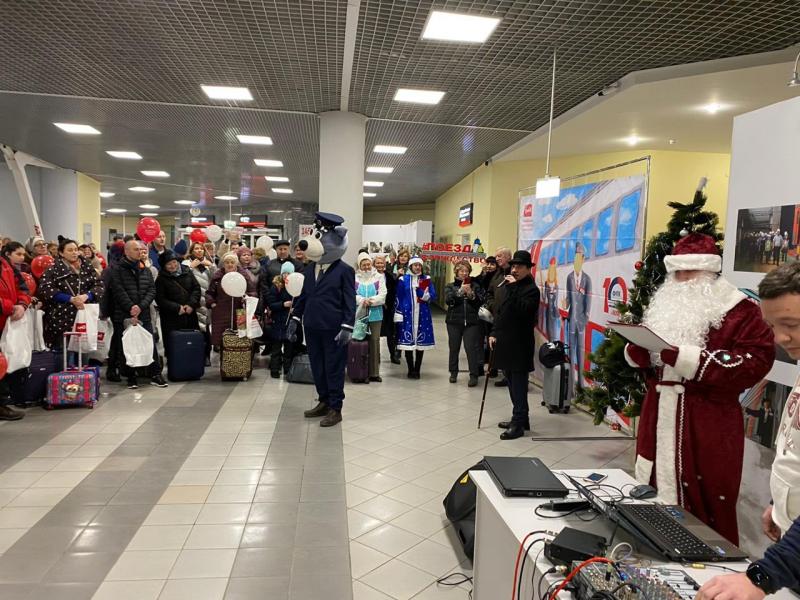 В Самару прибыли туристы на Рождественском поезде