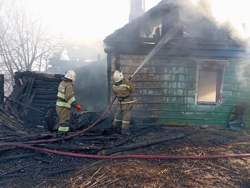 В Самарской области при пожаре в частном доме погиб человек