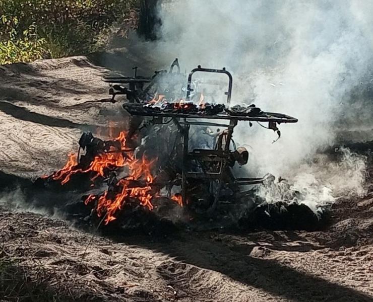 В Тольятти квадроцикл стал причиной лесного пожара