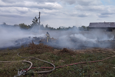 В Самарской области сгорели шесть тонн заготовленного сена